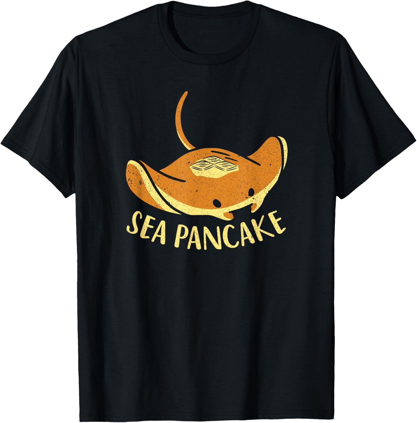 Manta Rays Sea Pancake Stingray T-Shirt - T-Shirt | Black