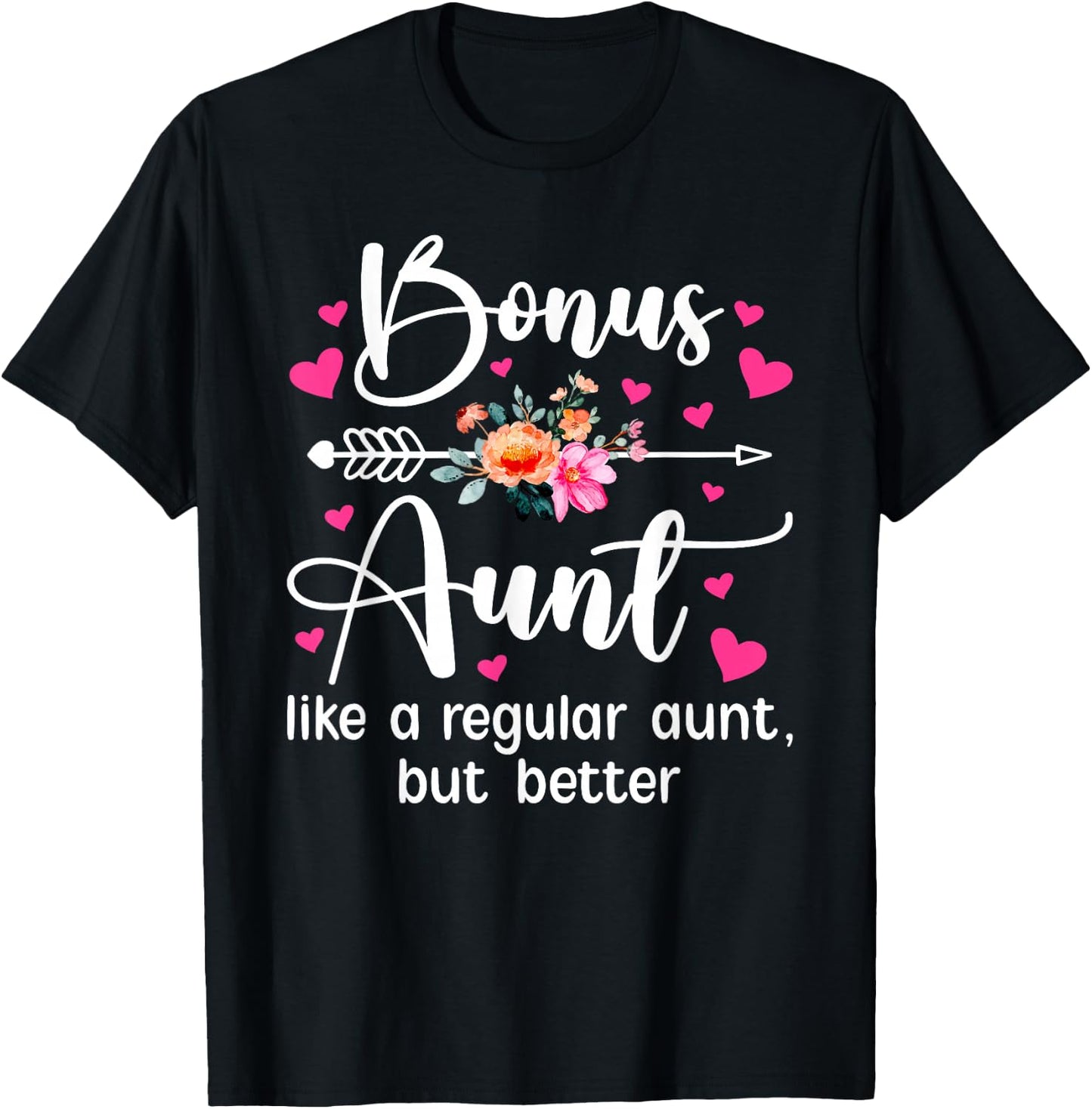 Bonus Aunt Definition Bonus Auntie Step Aunt T-Shirt - T-Shirt | Black
