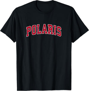 Polaris Montana MT Vintage Sports Design Red Design T-Shirt - T-Shirt | Black