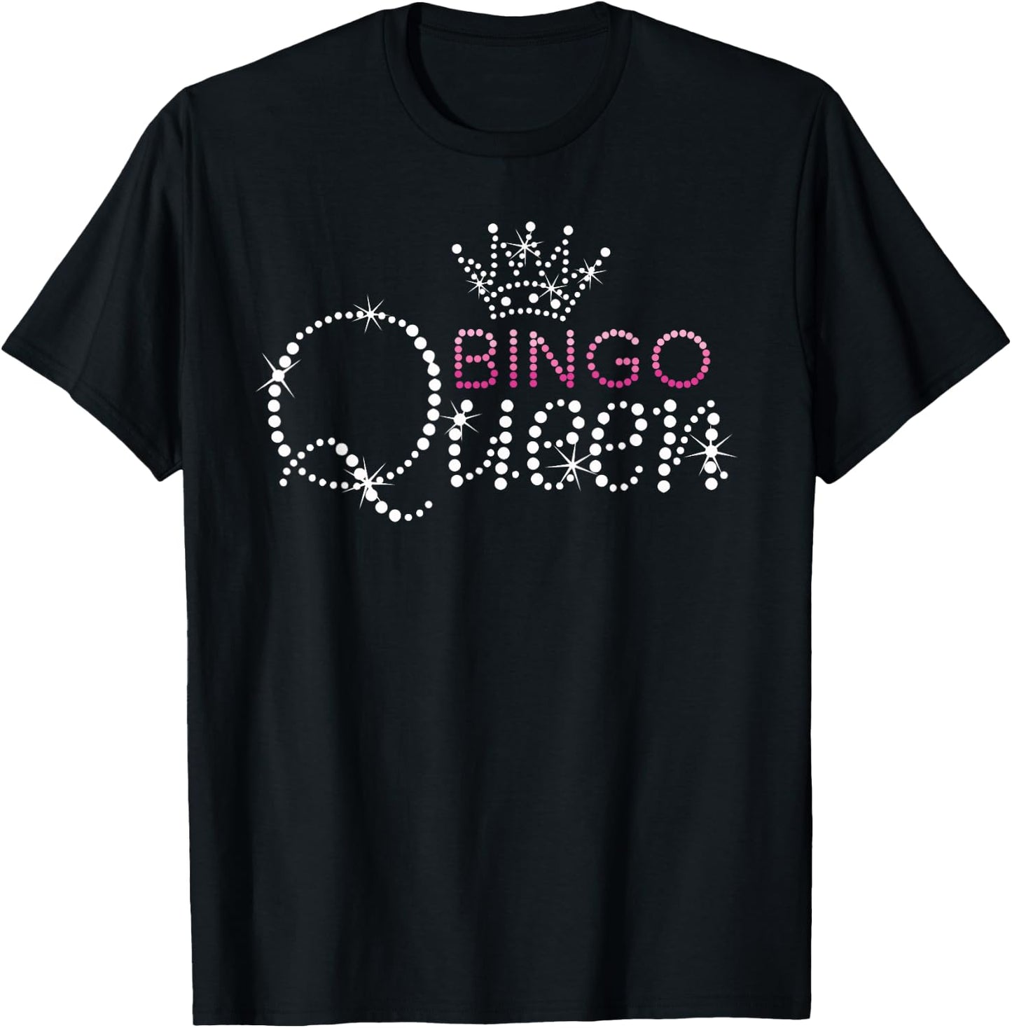 Cute Bingo Kiss Clubz Bingo Queen Bingo Player Funny Women's , Black, Small, Short Sleeve, Classic Fit T-Shirt - T-Shirt | Black