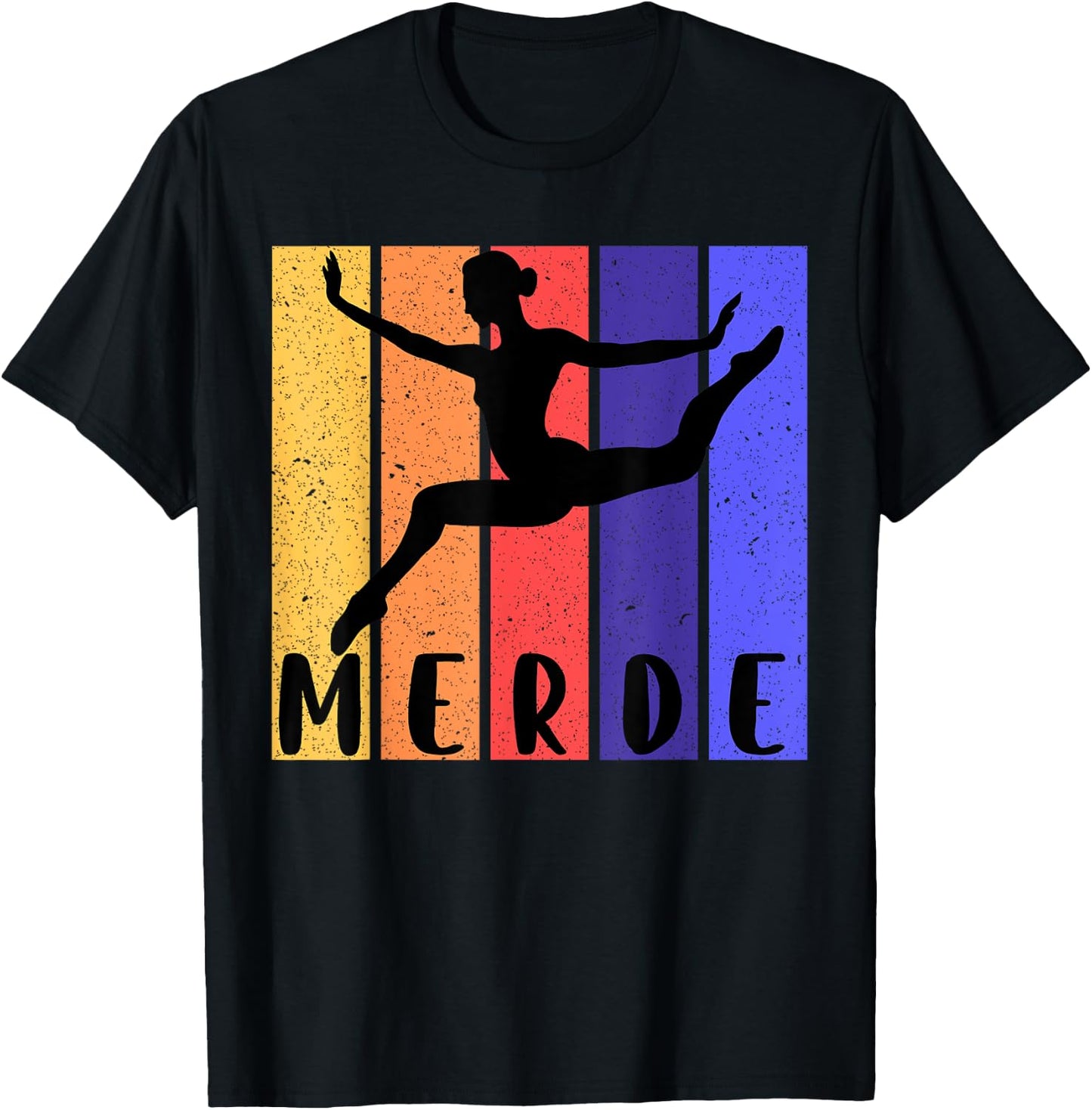 Funny Ballet | Merde (Good Luck!) Dancer T-Shirt - T-Shirt | Black