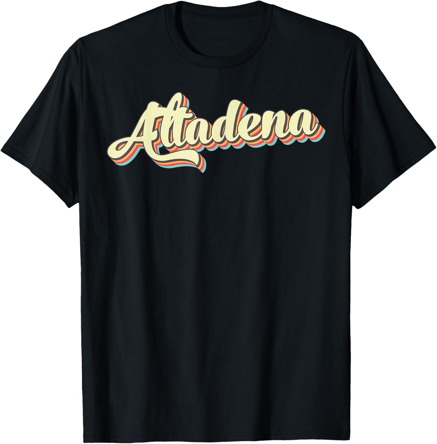 Altadena Retro Art Baseball Font Vintage T-Shirt - T-Shirt | Black