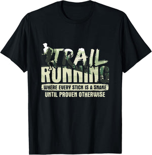 Trailrunning For Trail Runner T-Shirt - T-Shirt | Black