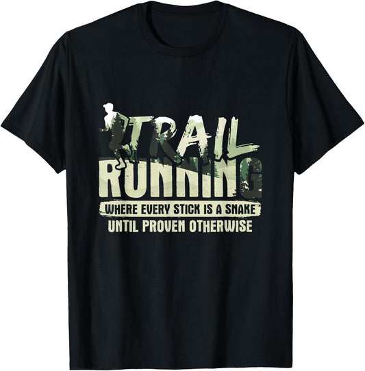 Trailrunning For Trail Runner T-Shirt - T-Shirt | Black