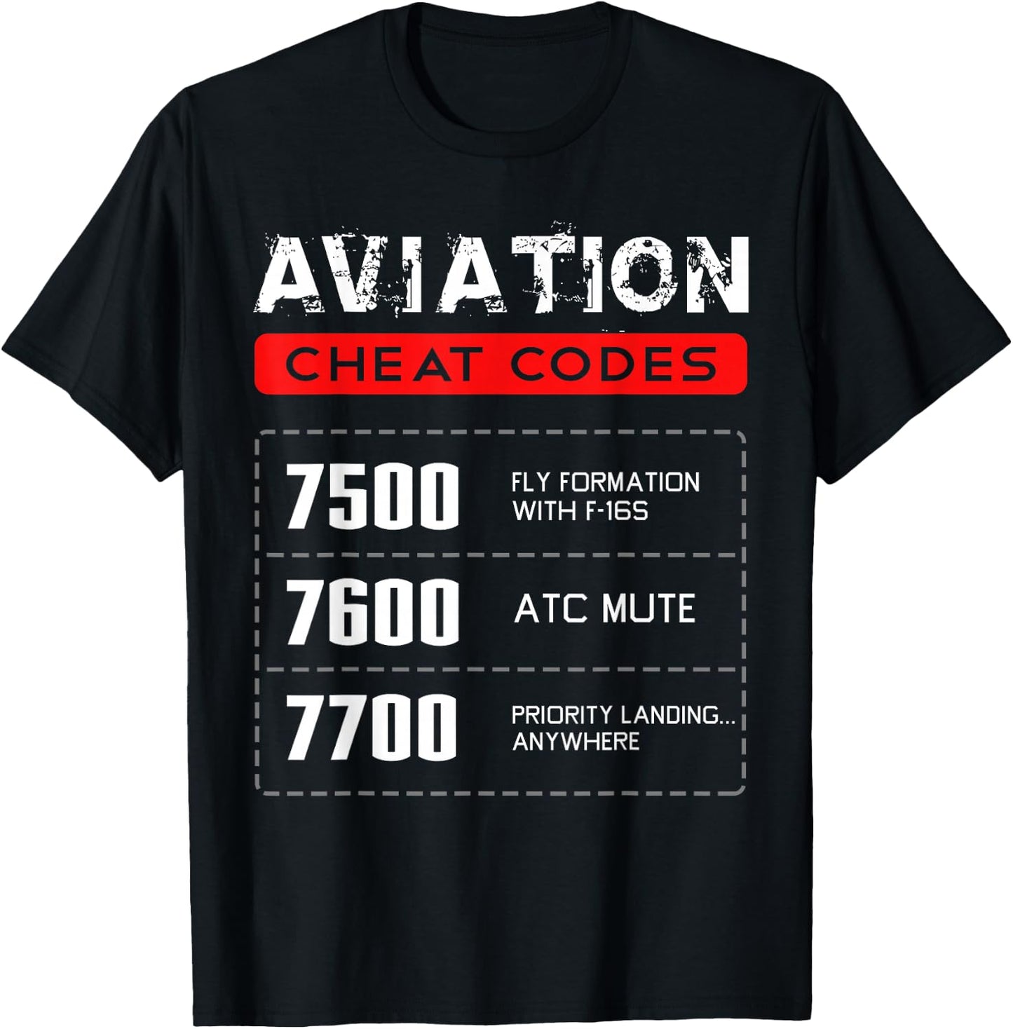 Aviation Cheat Codes Gift, Aviation Gift, Pilogift T-Shirt - T-Shirt | Black