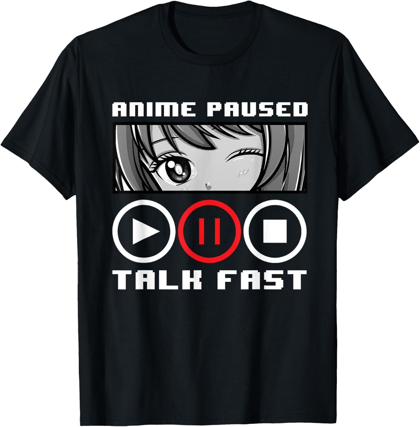 Anime Art Women Teen Girls Anime Merch Anime Lovers T-Shirt - T-Shirt | Black