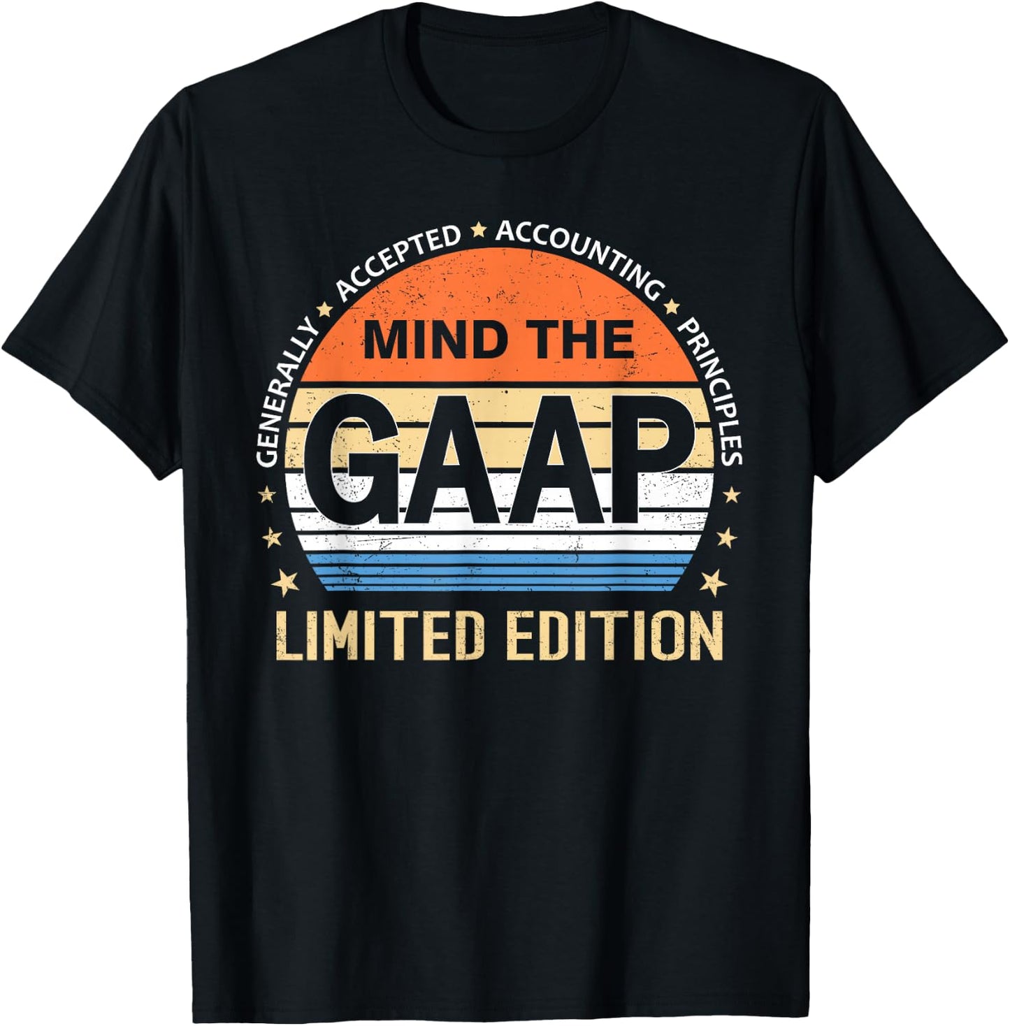 GAAP Funny Accountant Vintage Limited Edition T-Shirt - T-Shirt | Black