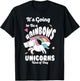 It's Going To Be A Rainbows And Unicorns Kind Of Day Happy T-Shirt - T-Shirt | Black