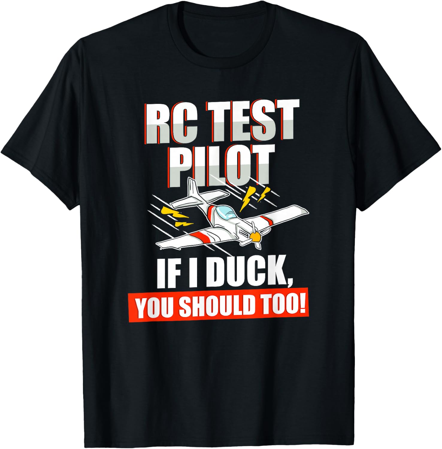 RC Plane Pilot Radio Controlled Flyer T-Shirt - T-Shirt | Black