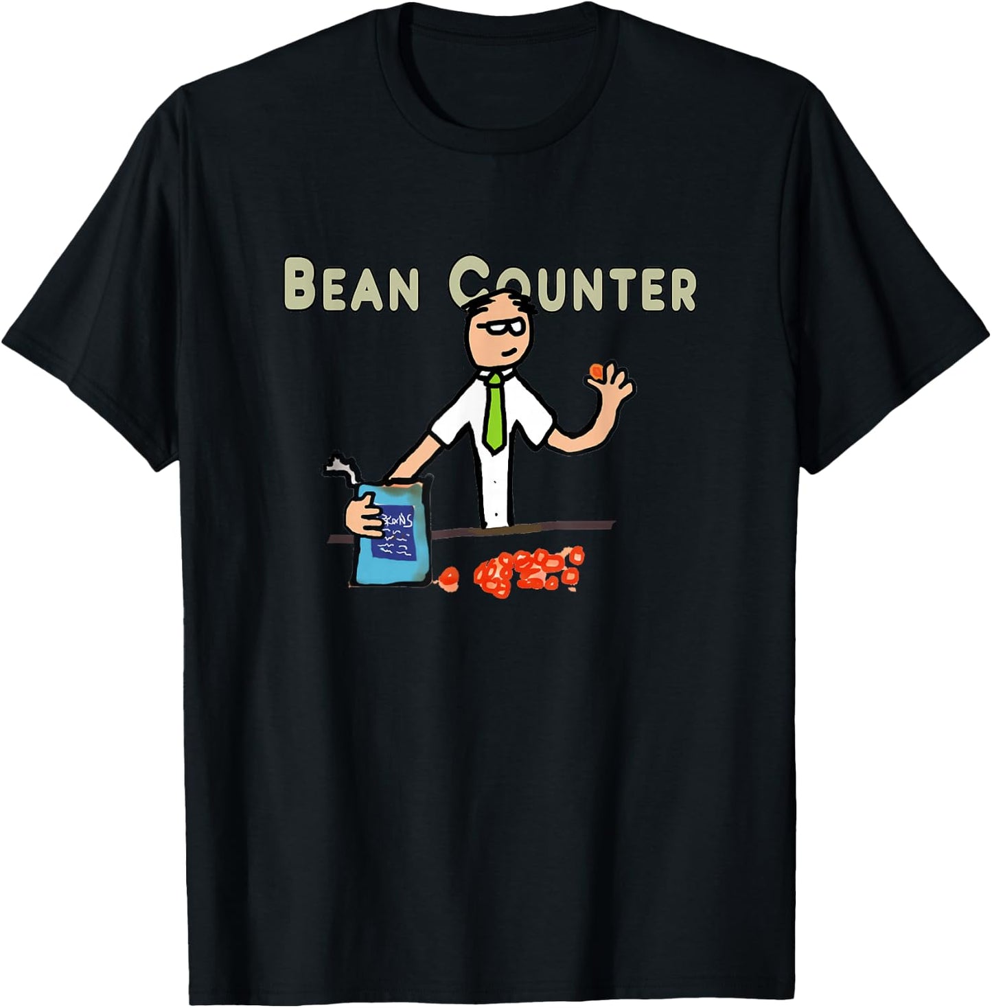 Accountant Bean Counter T-Shirt - T-Shirt | Black