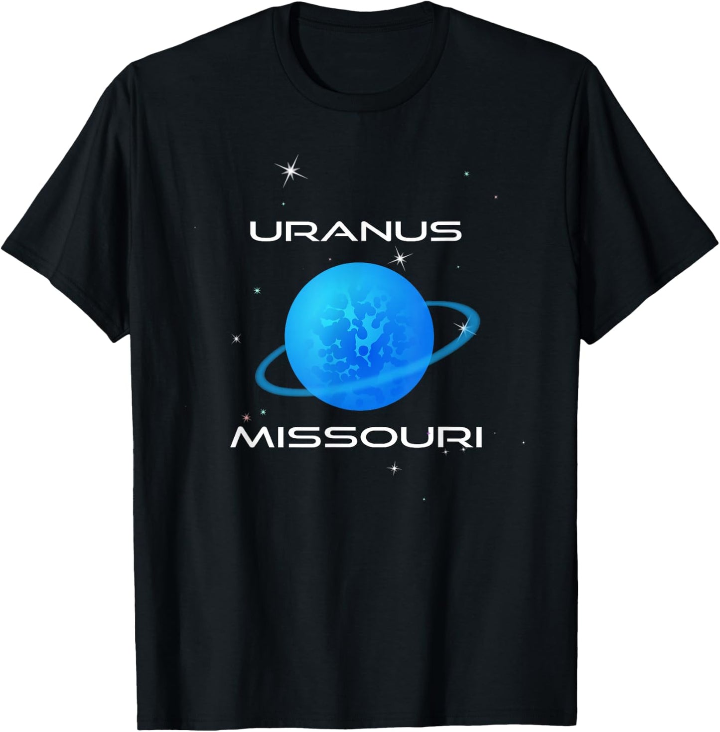 Uranus Planet Galaxy Astrology Science, State Of Missouri T-Shirt - T-Shirt | Black