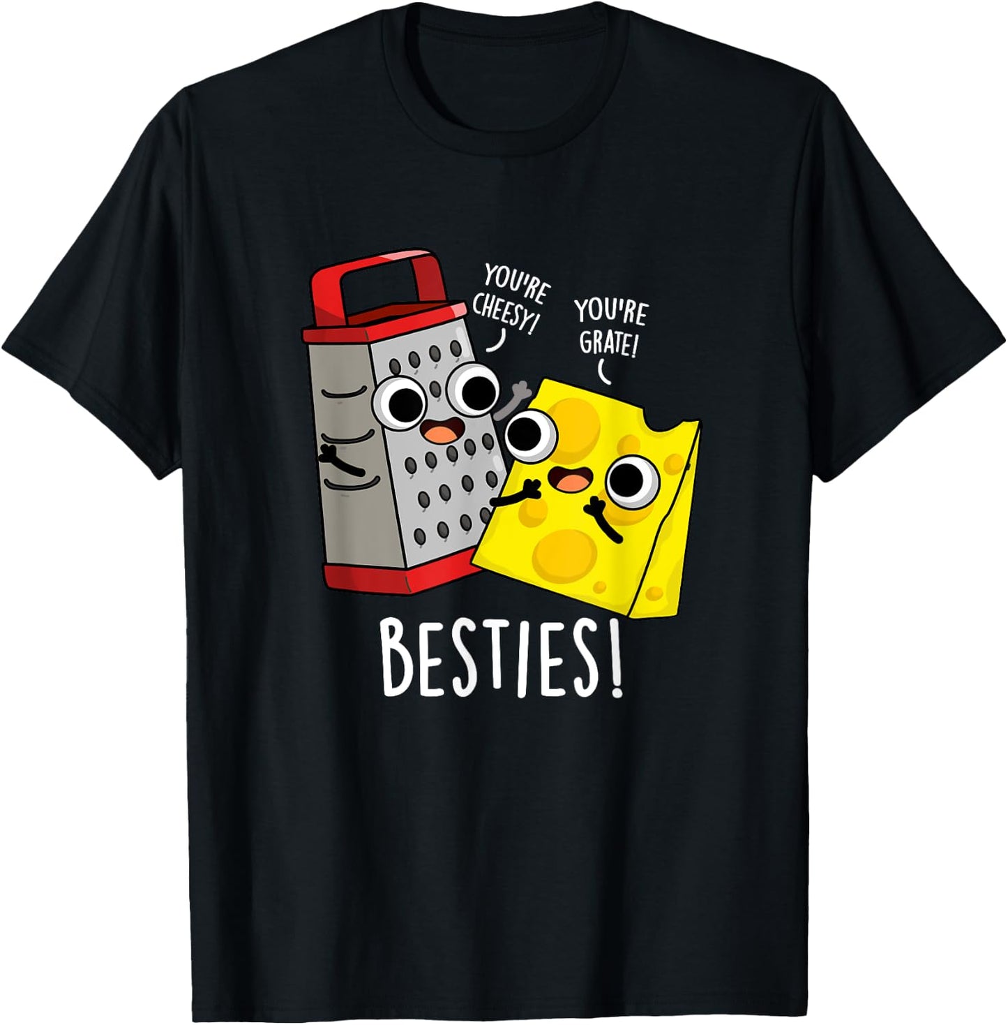 Besties Funny Best Friend Pun T-Shirt - T-Shirt | Black
