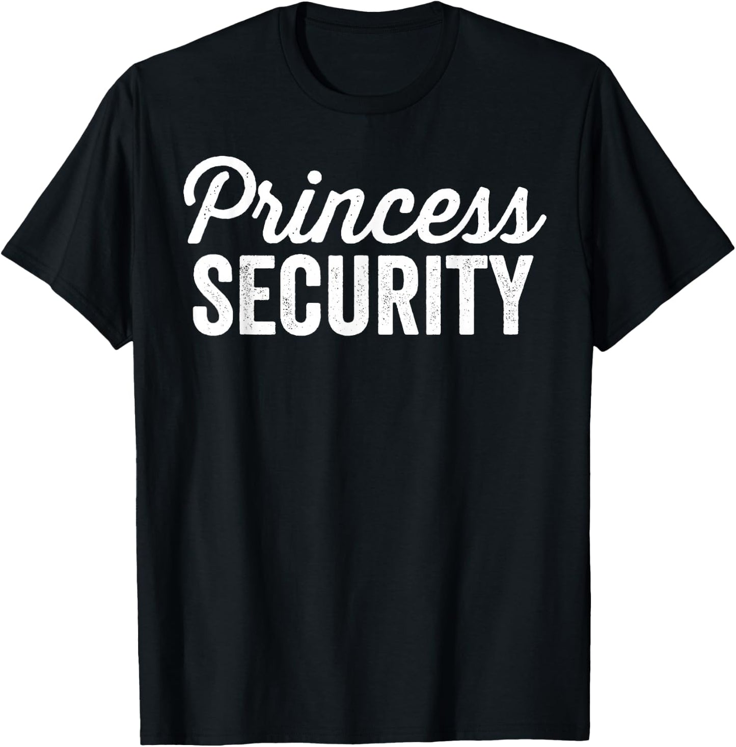 Matching Funny Princess Halloween Security Costume Men Dad T-Shirt - T-Shirt | Black