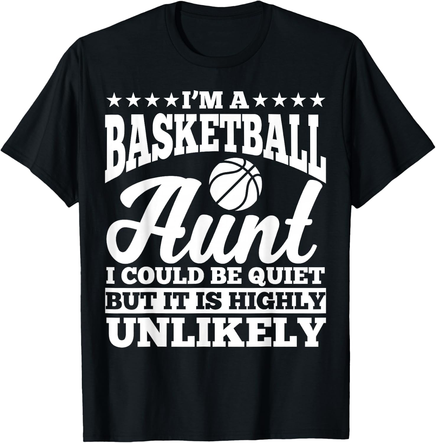 Basketball Aunt Apparel - Funny Awesome Aunts Design T-Shirt - T-Shirt | Black