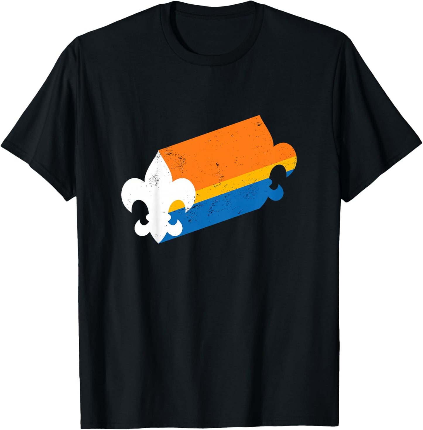 Kids Vintage Fleur Di Lis T-Shirt - T-Shirt | Black