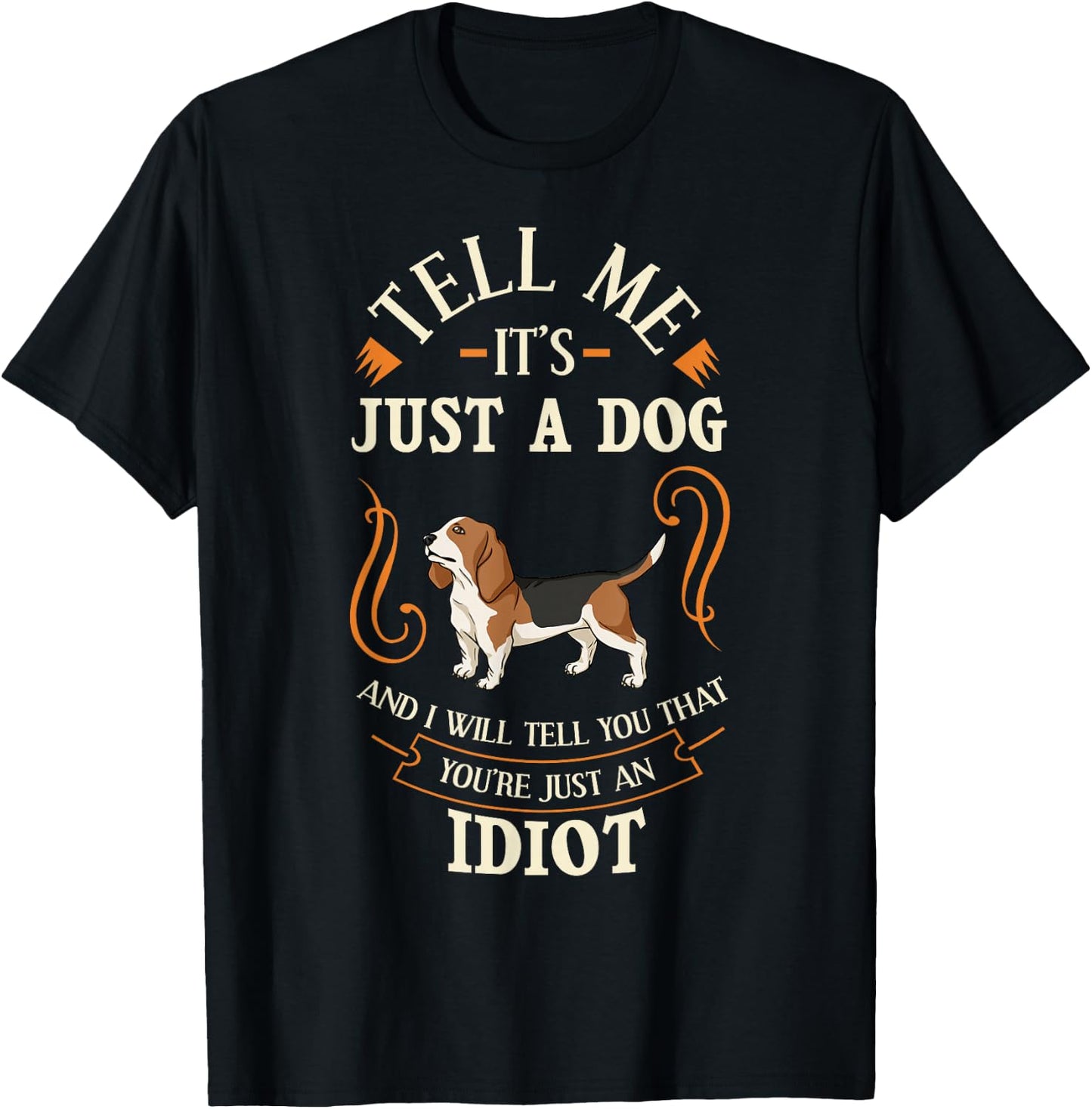 Basset Hound Dog Puppies Owner Lover T-Shirt - T-Shirt | Black