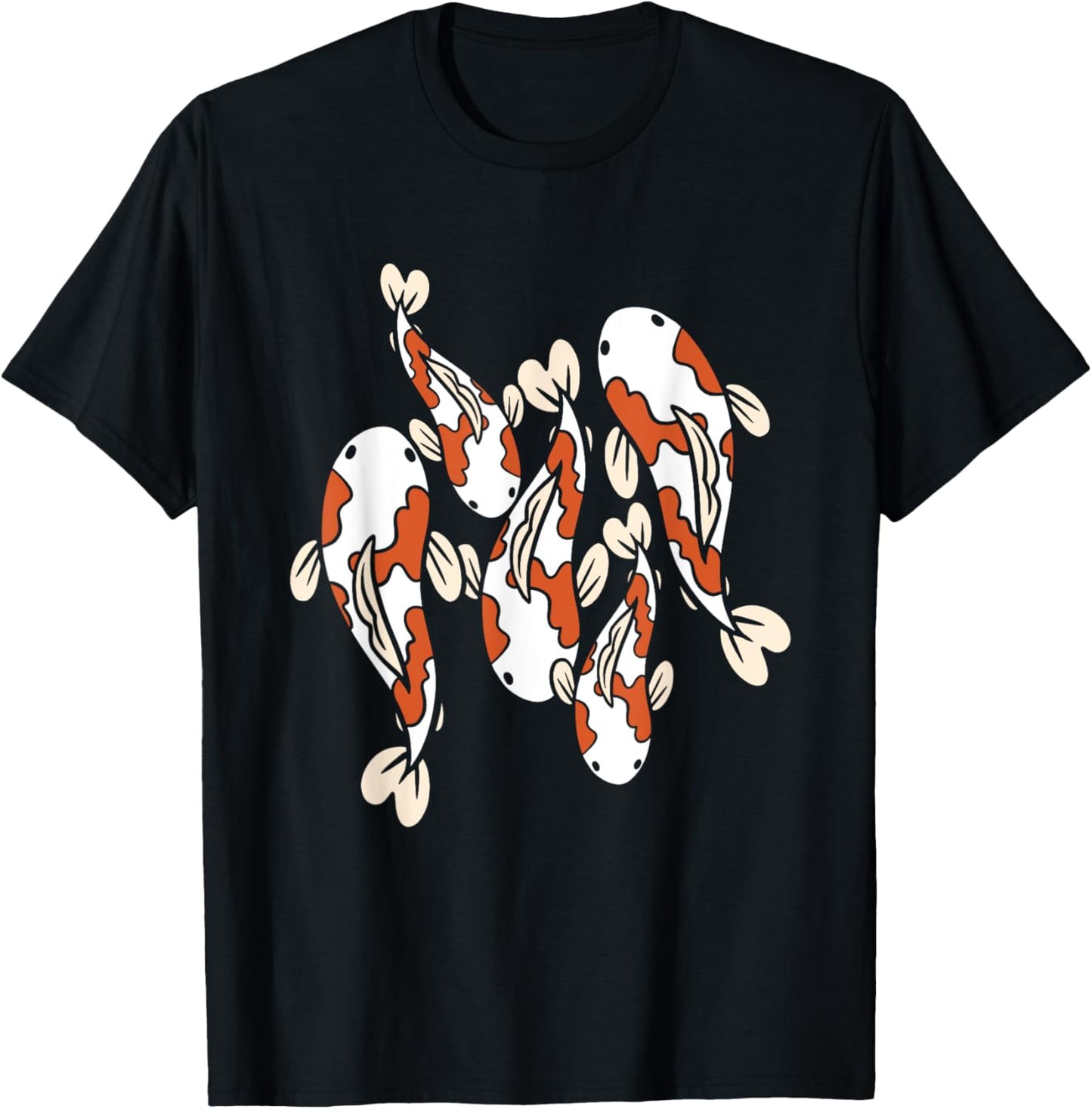 Watercolor Koi Fish T-Shirt - T-Shirt | Black