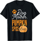 Dog Mother Pumpkin Spice Lover Cute Fall Mom Girls T-Shirt - T-Shirt | Black