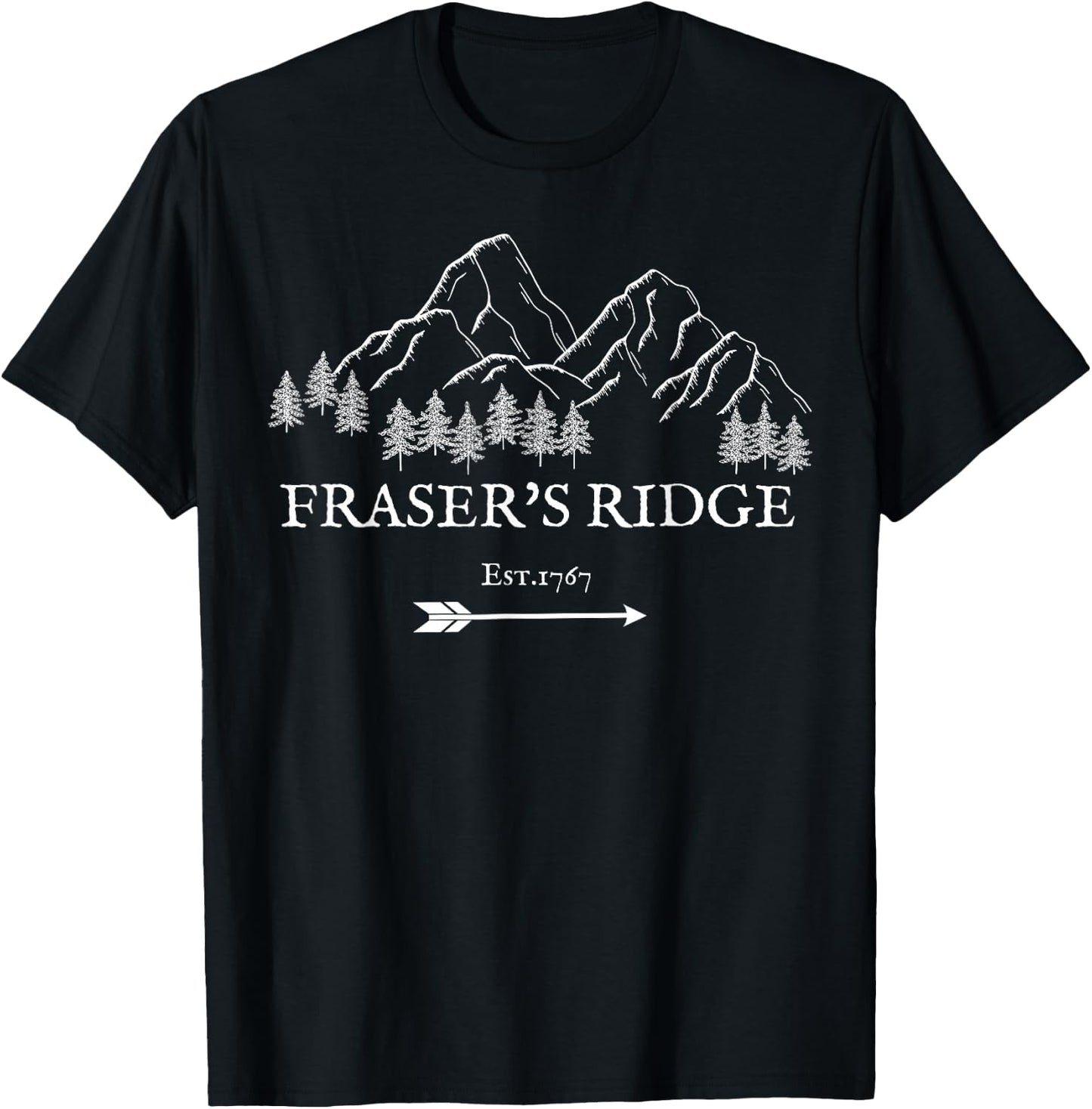 Fraser's Ridge North Carolina 1767 Sassenach T-Shirt - T-Shirt | Black
