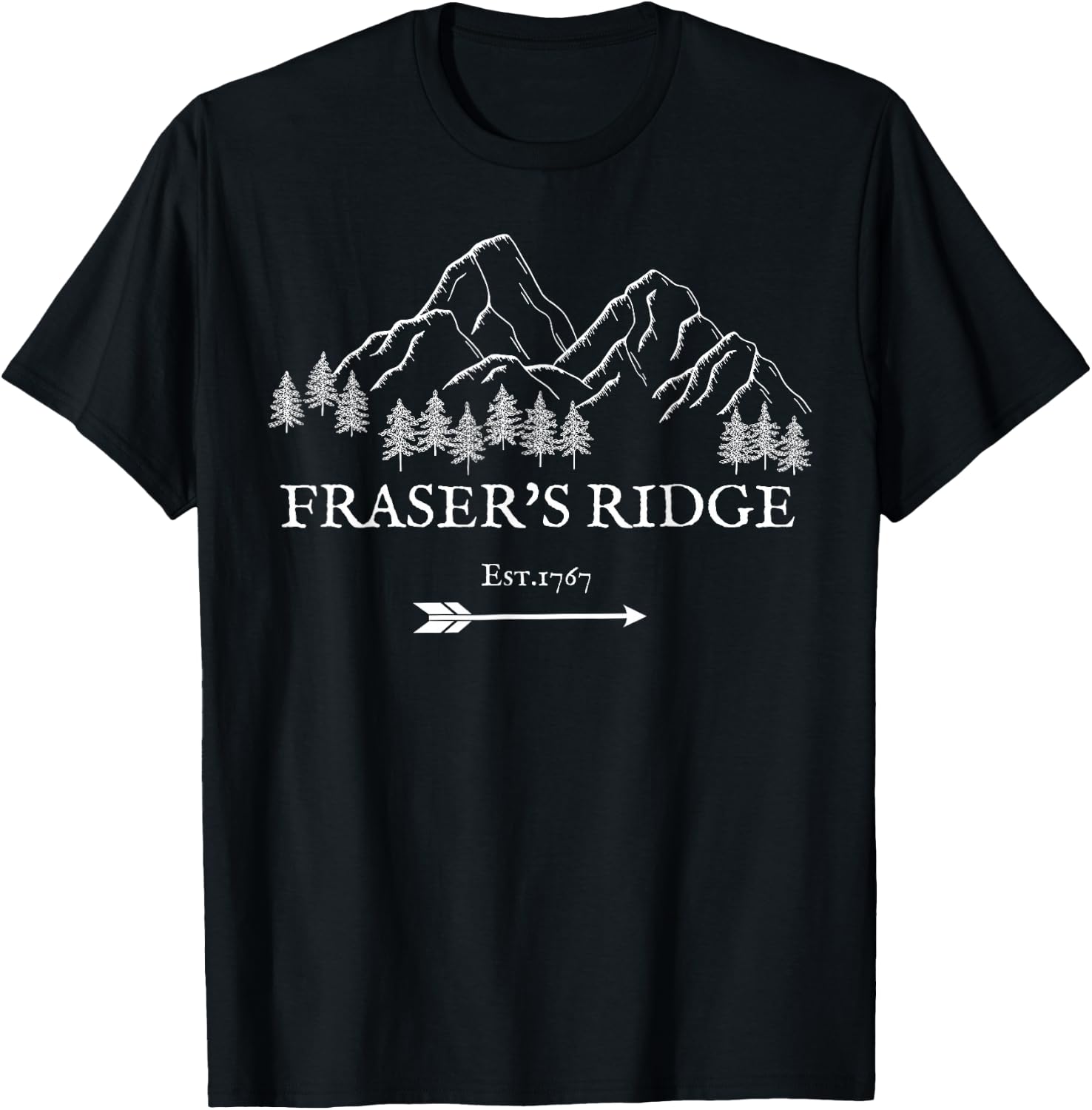 Fraser's Ridge North Carolina 1767 Sassenach T-Shirt - T-Shirt | Black