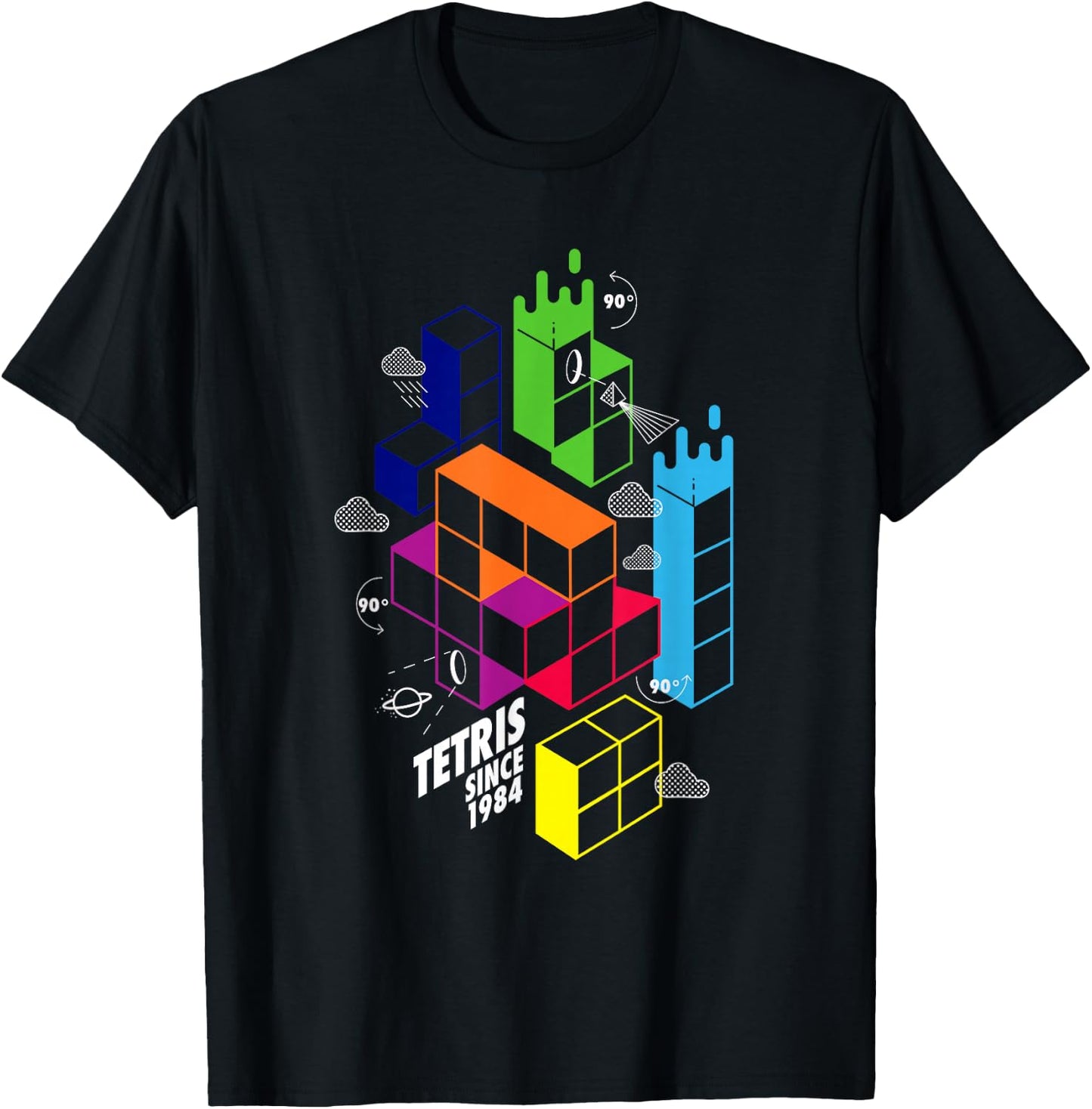Tetris - Play All Day! T-Shirt - T-Shirt | Black
