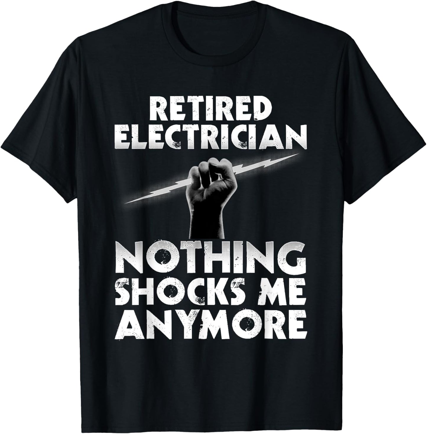 Electrician Retirement Art Women Retired Electrician T-Shirt - T-Shirt | Black