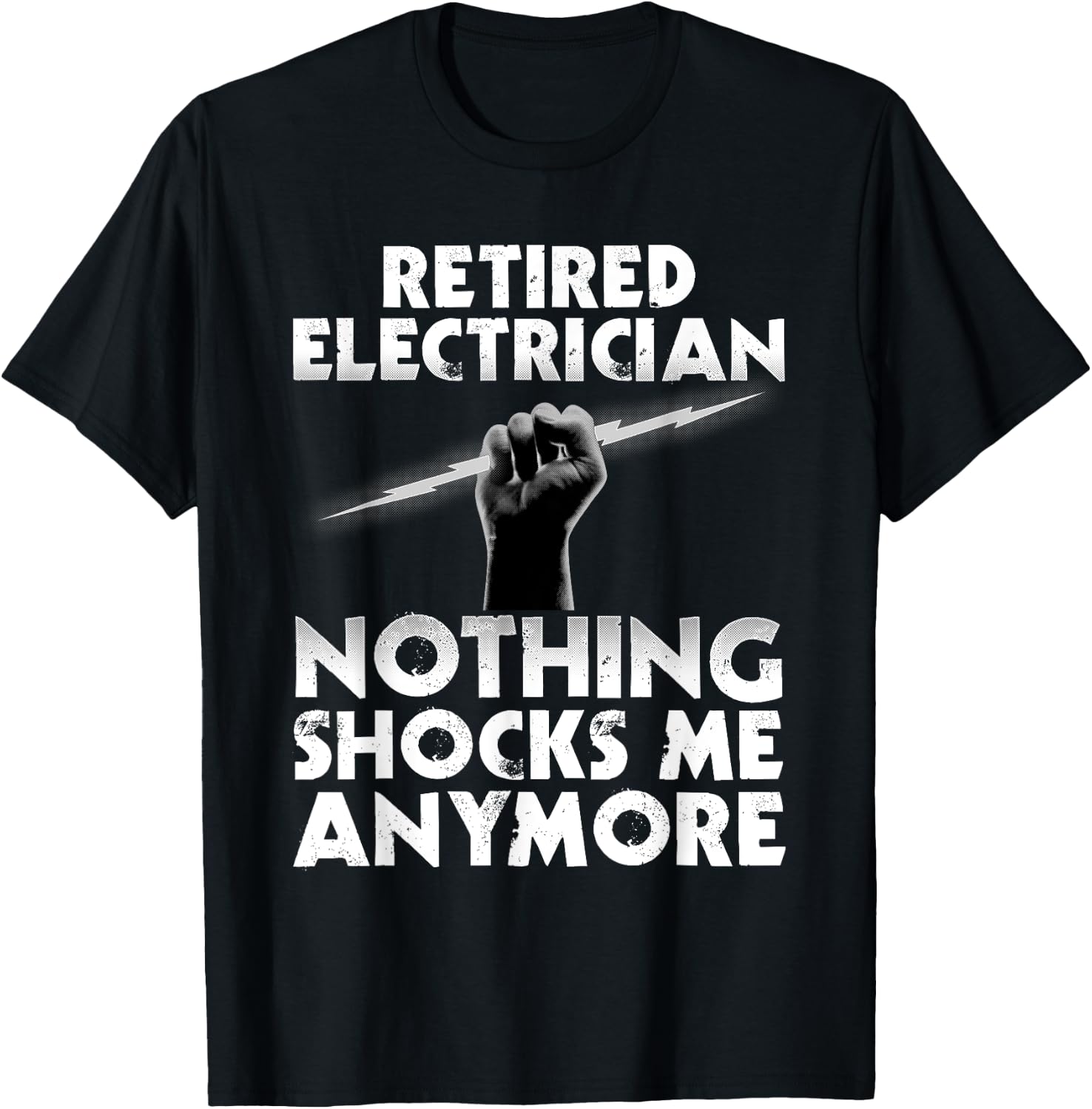 Electrician Retirement Art Women Retired Electrician T-Shirt - T-Shirt | Black