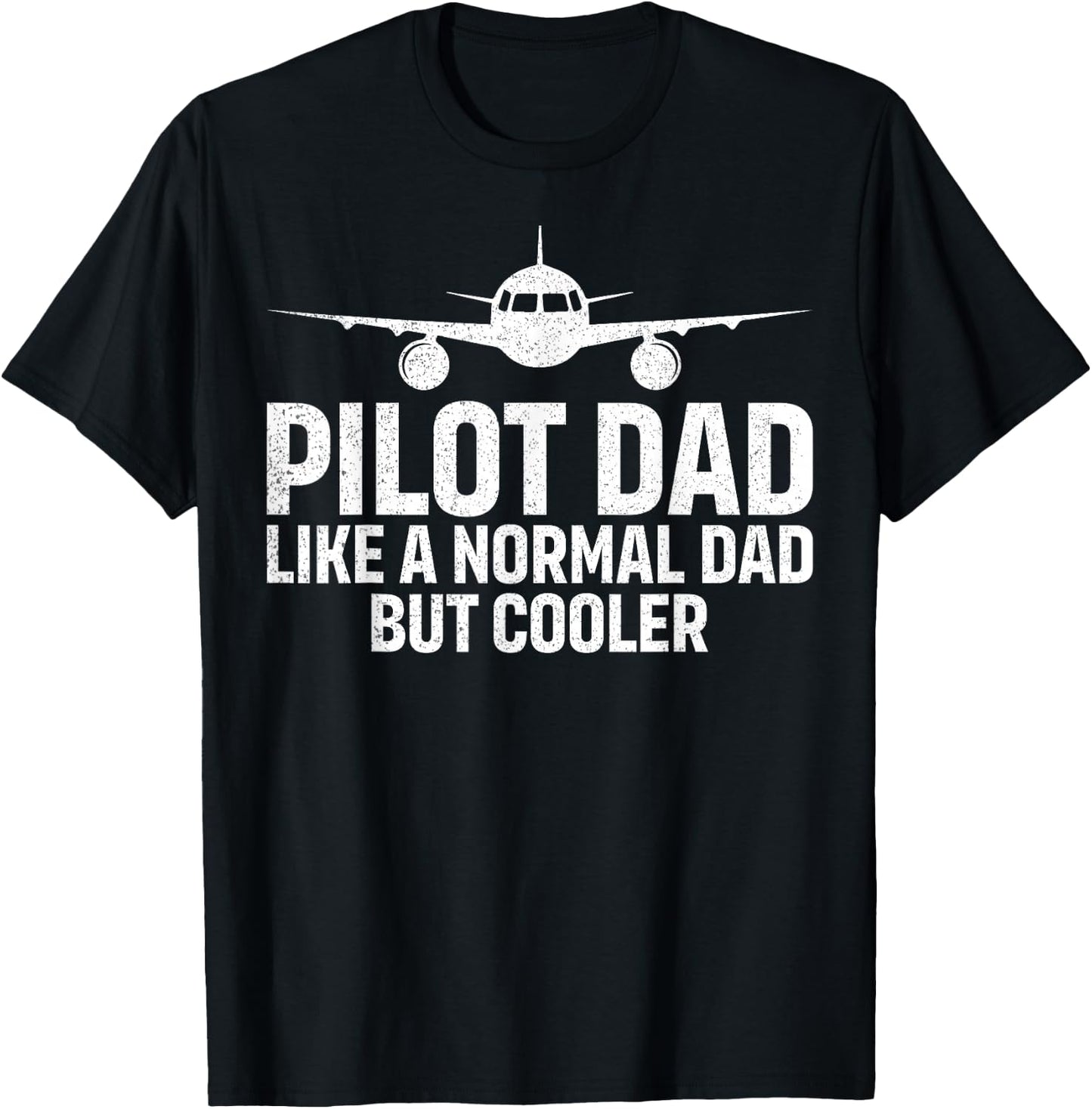 Funny Pilot Art For Dad Men Aviation Airplane Aircraft Pilot T-Shirt - T-Shirt | Black