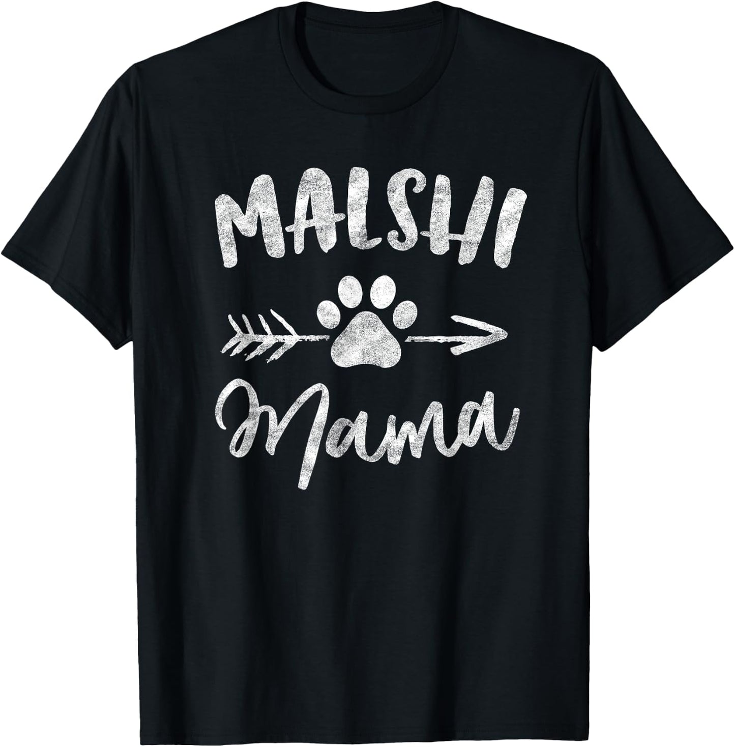 Malshi Mama Shirt Mal-shi Lover Owner Gifts Malt-tzu Dog Mom T-Shirt - T-Shirt | Black