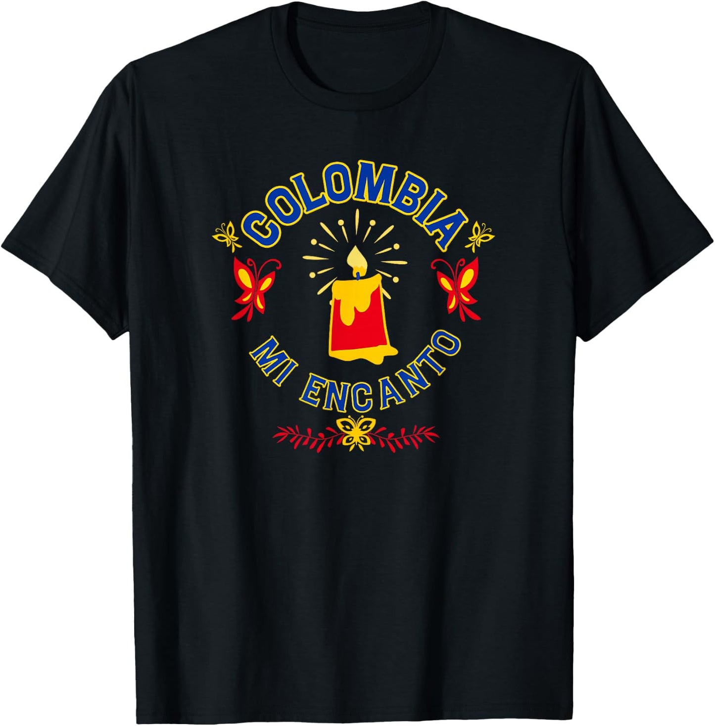 Disney Encanto Colombia Mi Encanto Candle T-Shirt - T-Shirt | Black