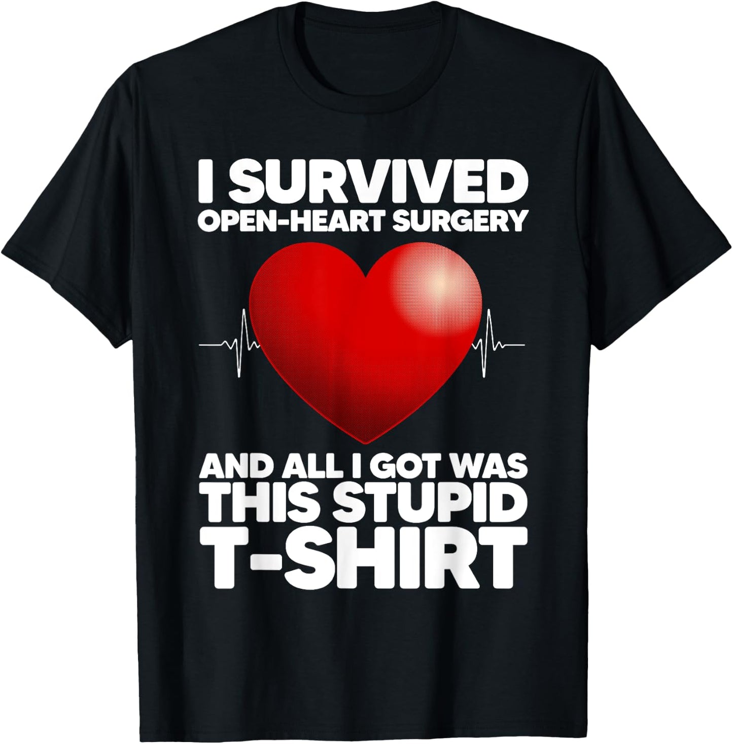 Funny Open Heart Surgery Art Women Heart Transplant T-Shirt - T-Shirt | Black