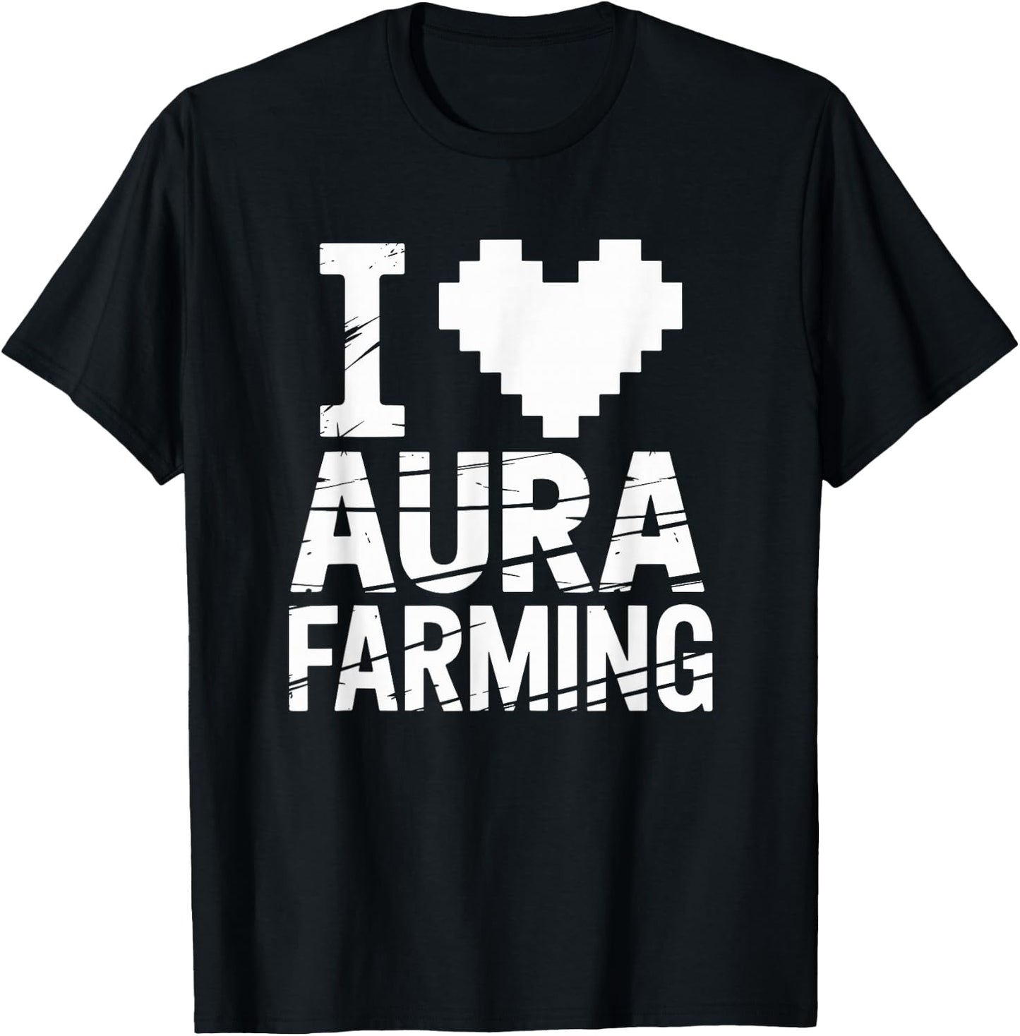 I Love Aura Farming Meme Aura Farmer Funny Memes Gen-Z Memes T-Shirt - T-Shirt | Black