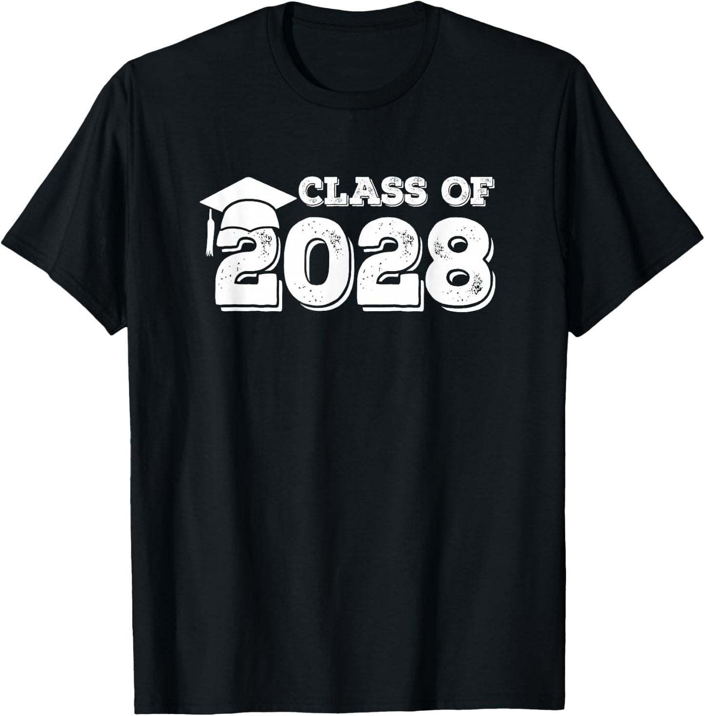 Class of 2028 Shirt Senior Graduation 2028 T-Shirt - T-Shirt | Black