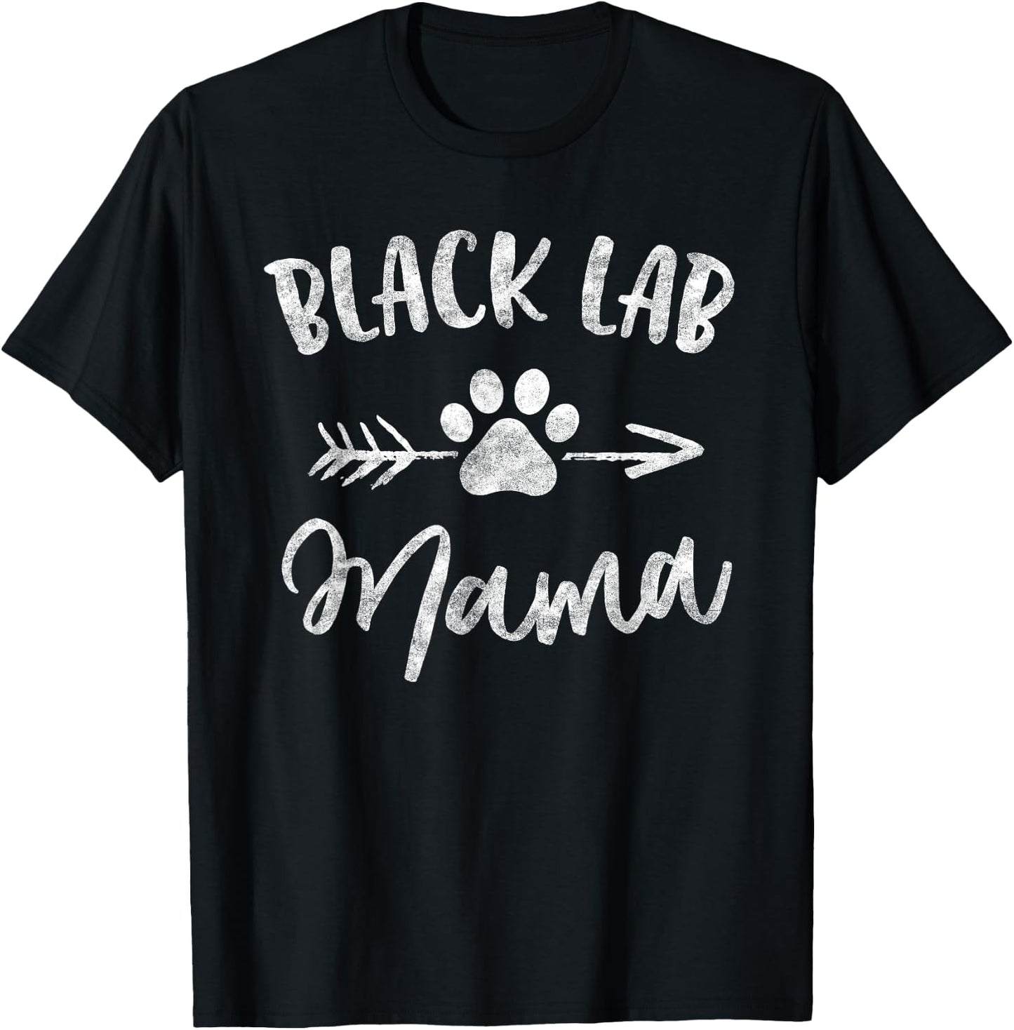 Black Lab Mama Labrador Retriever Lover Gifts Dog Mom Mother Women Girls Kids T-Shirt - T-Shirt | Black