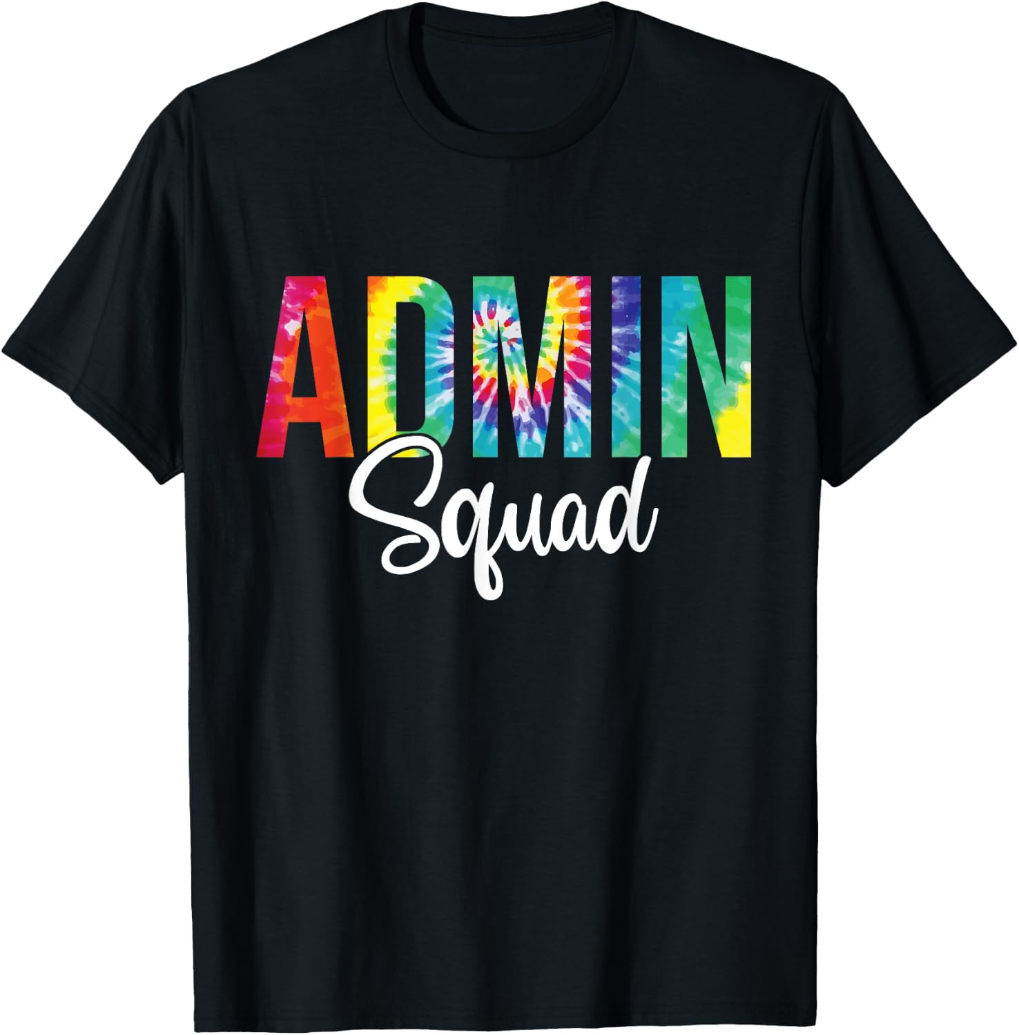 Admin Squad School Admin Assistant Principal Administrator T-Shirt - T-Shirt | Black