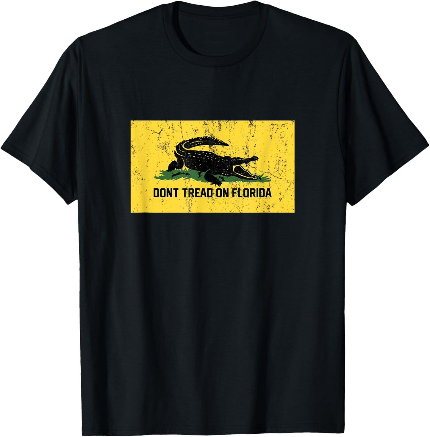 Don't Tread On Florida - Gadsden Flag - Ron DeSantis Gator T-Shirt - T-Shirt | Black
