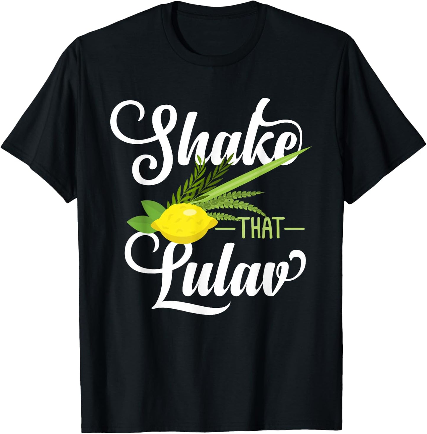 Feast of Tabernacles with Lulav and Etrog or Sukkot T-Shirt - T-Shirt | Black