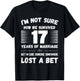 17 Year Wedding Anniversary Survived Funny T-Shirt - T-Shirt | Black