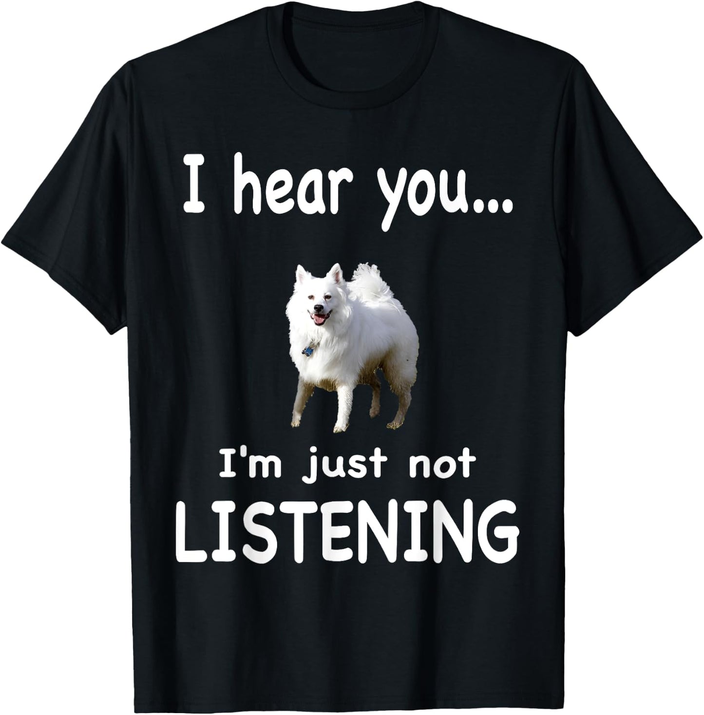 American Eskimo Dog T-Shirt - T-Shirt | Black