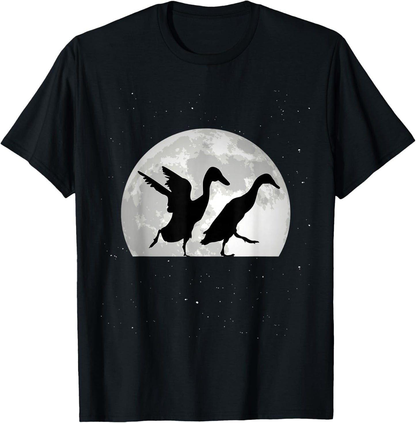 Running Duck Moon Runner Duck T-Shirt - T-Shirt | Black