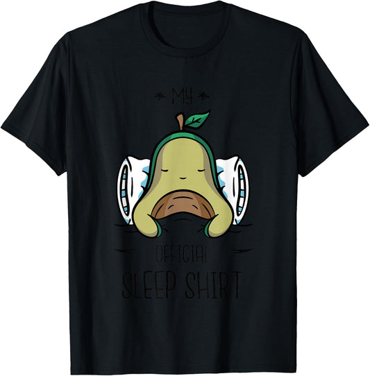 Cute Official Sleep Shirt Avocado Men Women Child T-Shirt - T-Shirt | Black