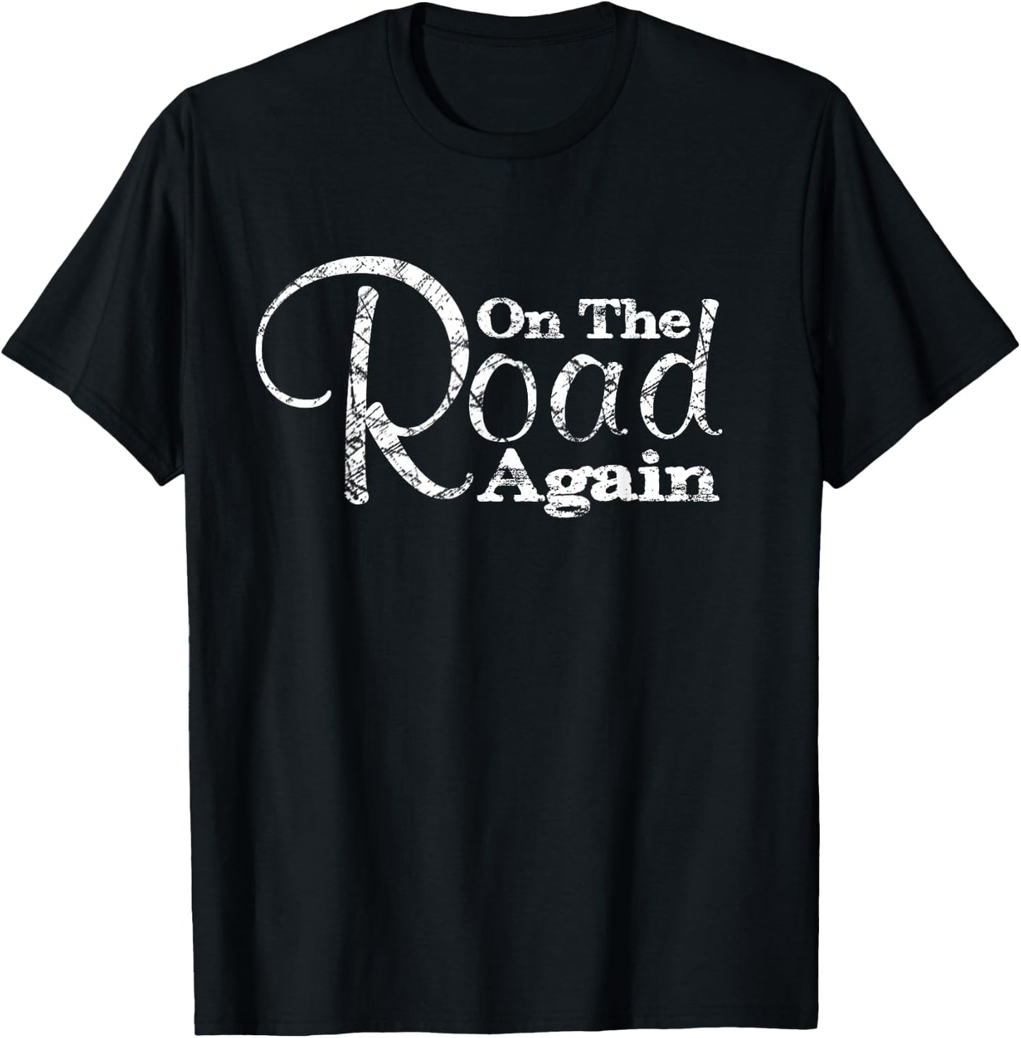 On The Road Again Shirt - Camping Travel T-Shirt - T-Shirt | Black
