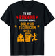 Dialysis Technician Funny Quote Gift Running Nephrology Tech , Black, Small T-Shirt - T-Shirt | Black