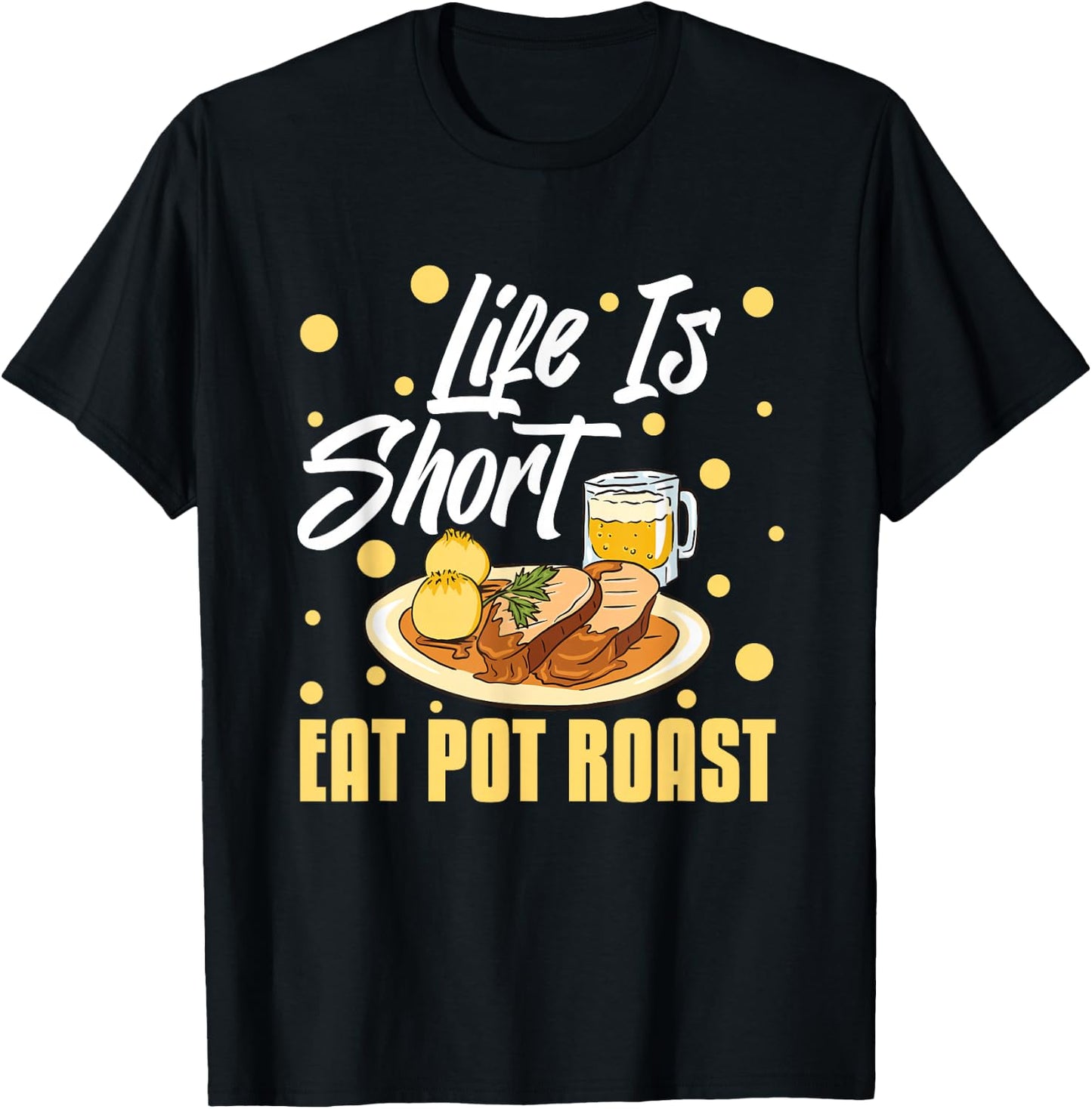 Pot Roast Recipe Slow Cooker Beef Meat Seasoning T-Shirt - T-Shirt | Black