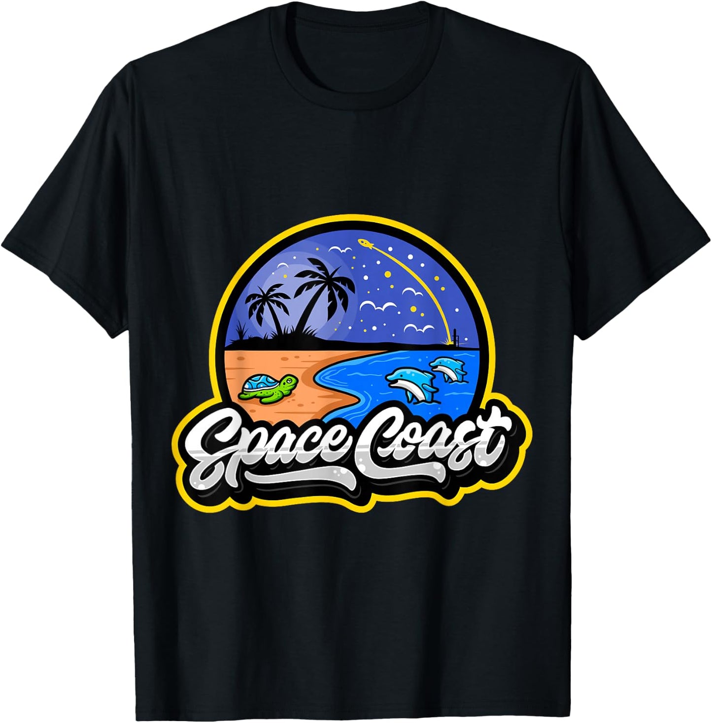 Space Coast - Florida Space and Rocket Program T-Shirt - T-Shirt | Black