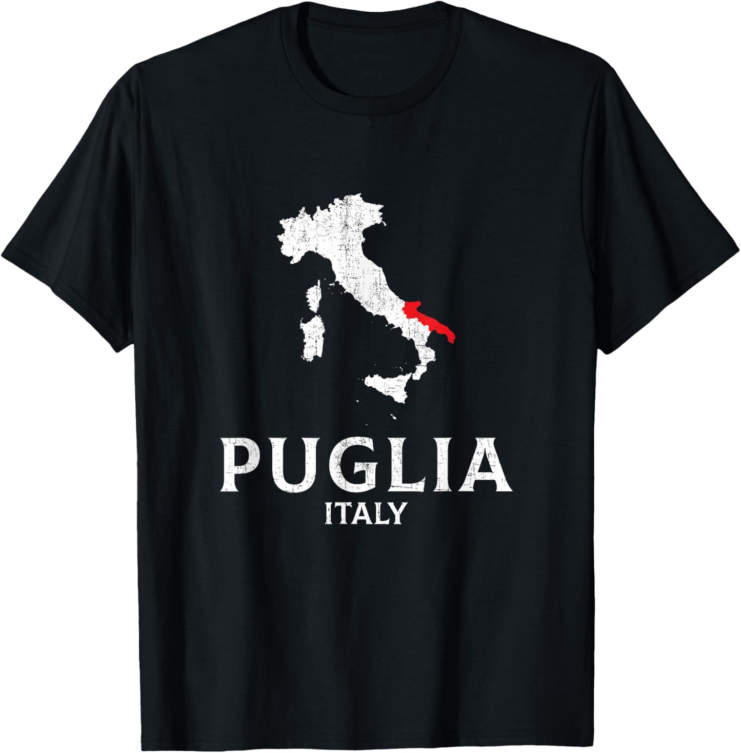 Puglia, Italian Italy T-Shirt - T-Shirt | Black