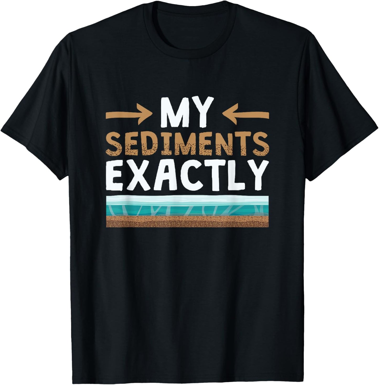 My Sediments Exactly Rock Collector Funny Geologist Humor T-Shirt - T-Shirt | Black