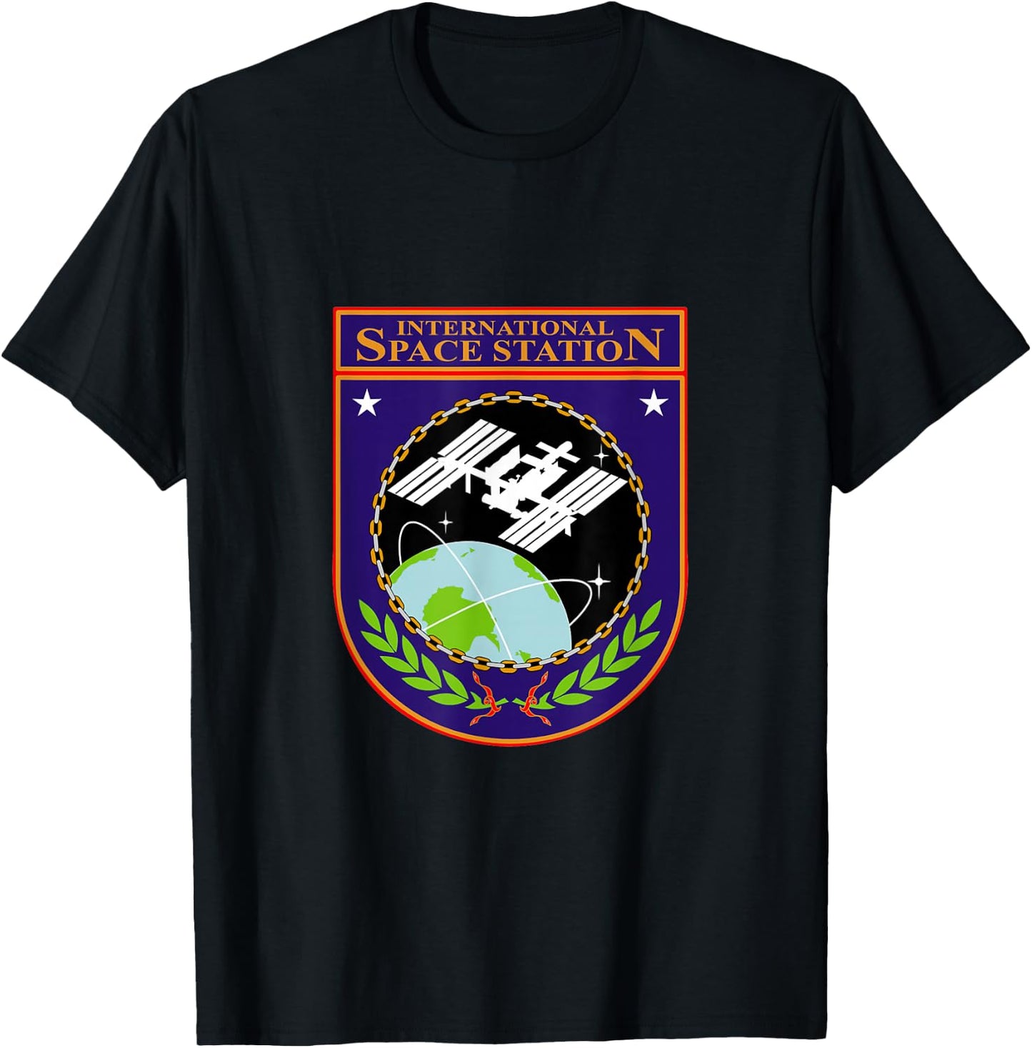 International Space Station NASA ISS Insignia T-Shirt - T-Shirt | Black