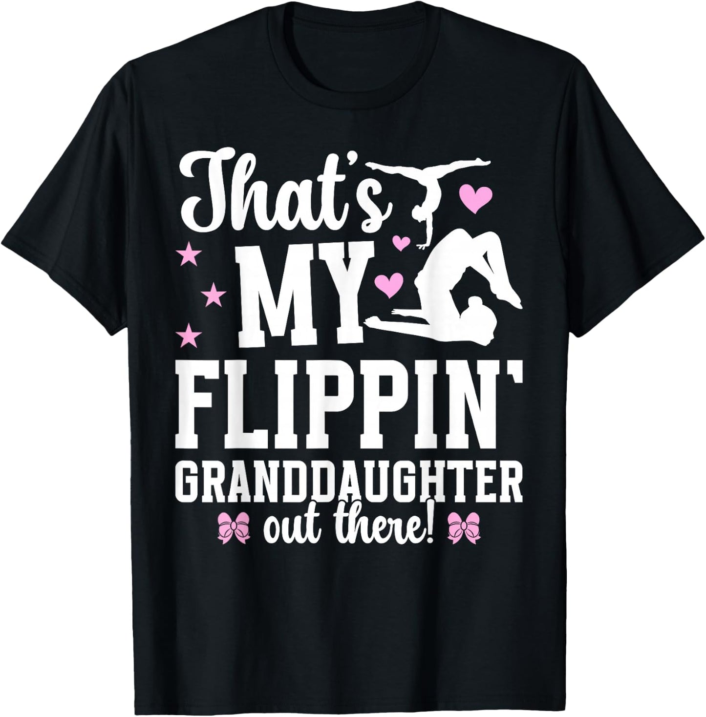 Flippin' Granddaughter Gymnastics Gigi Of A Gymnast Gigi T-Shirt - T-Shirt | Black