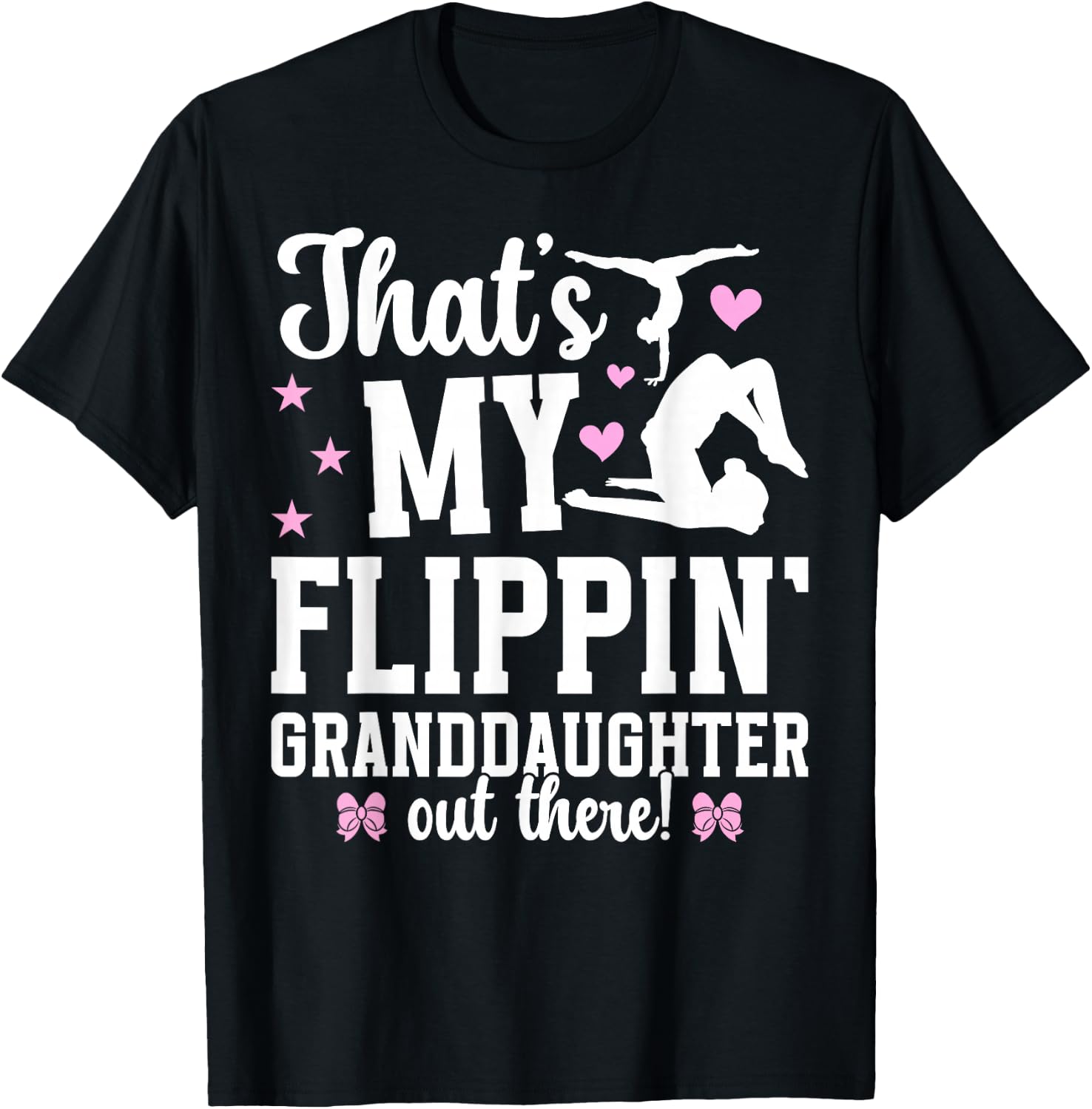 Flippin' Granddaughter Gymnastics Gigi Of A Gymnast Gigi T-Shirt - T-Shirt | Black